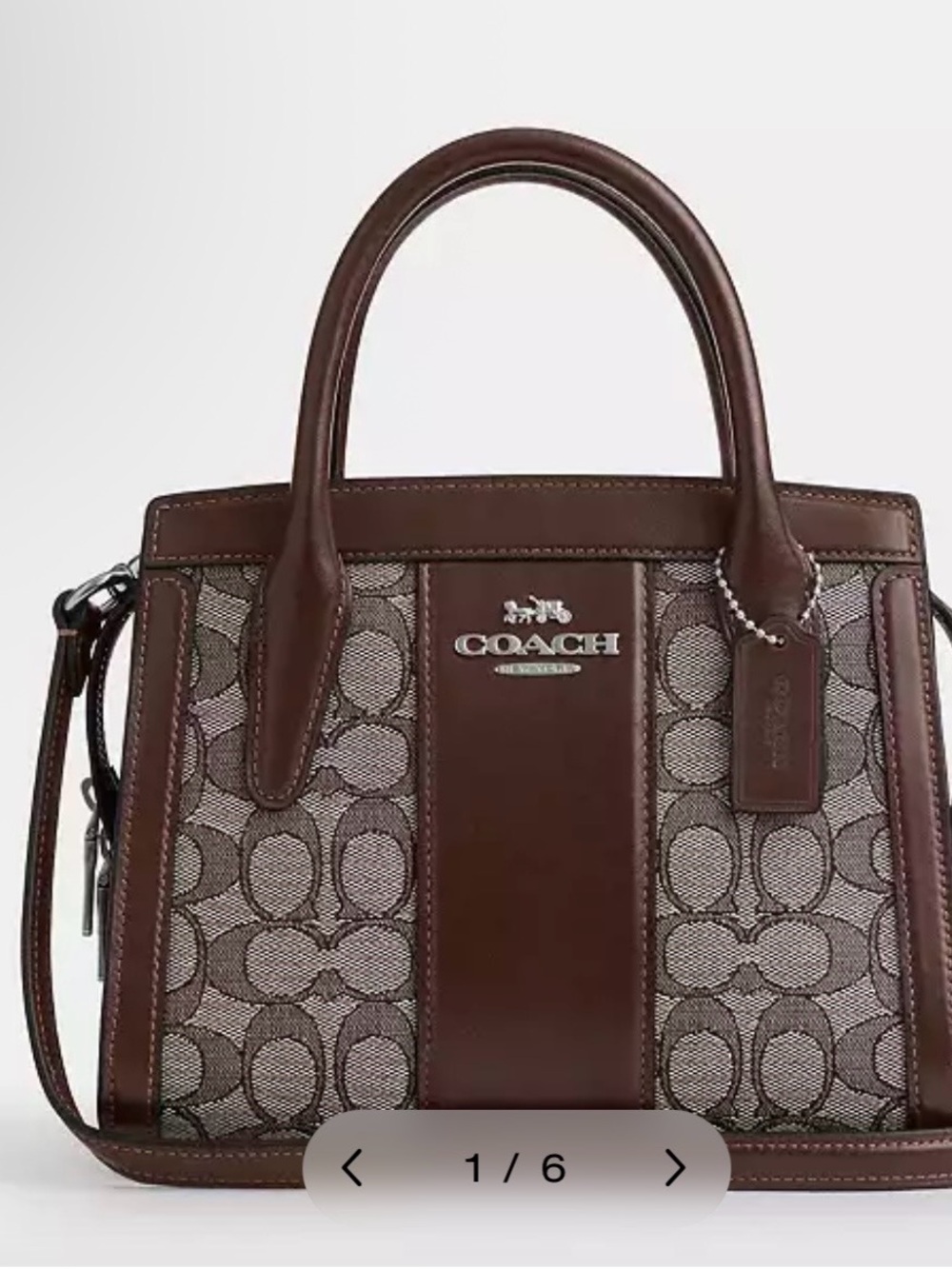 Coach Andrea Carryall bag in signature jacquard - Picture 10 of 10